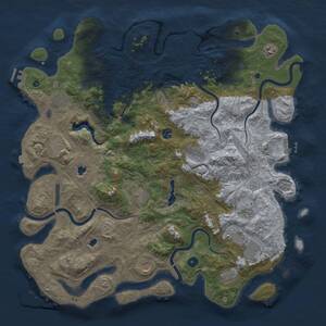 Thumbnail Rust Map: Procedural Map, Size: 4800, Seed: 1787592157, 17 Monuments