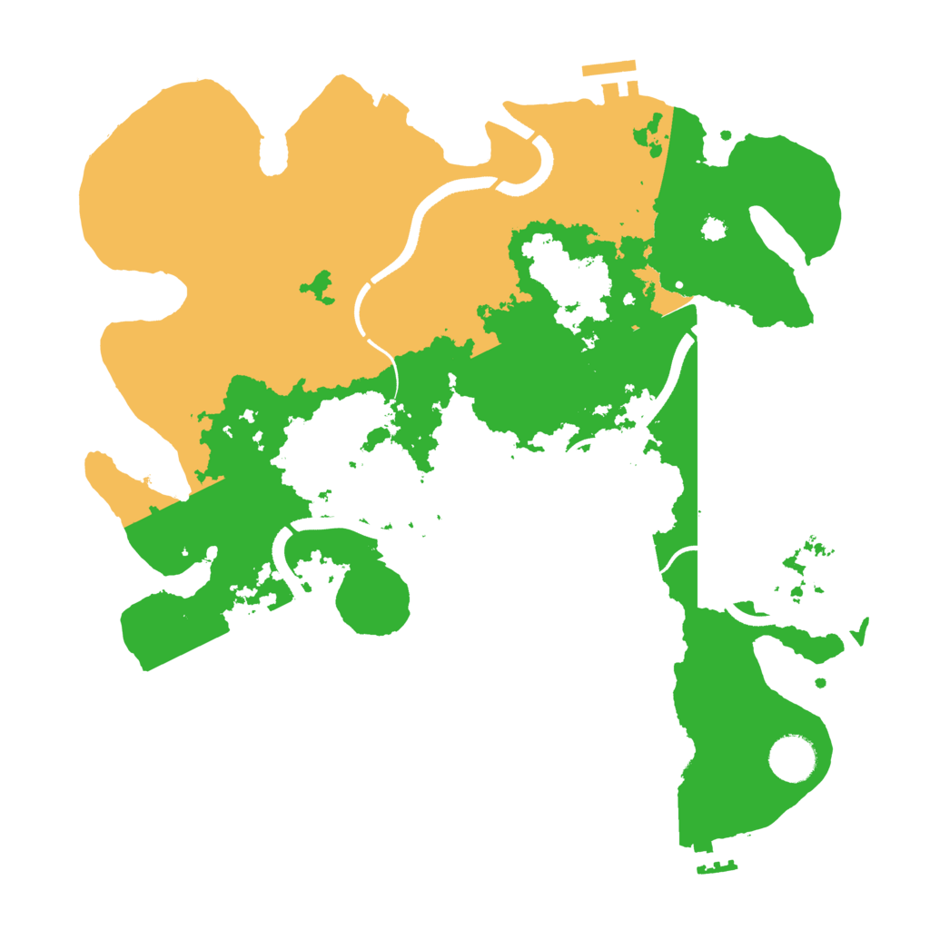 Biome Rust Map: Procedural Map, Size: 3500, Seed: 347740750
