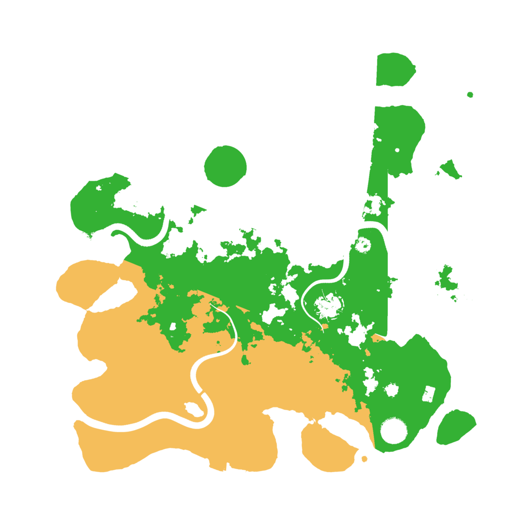 Biome Rust Map: Procedural Map, Size: 3500, Seed: 499861028