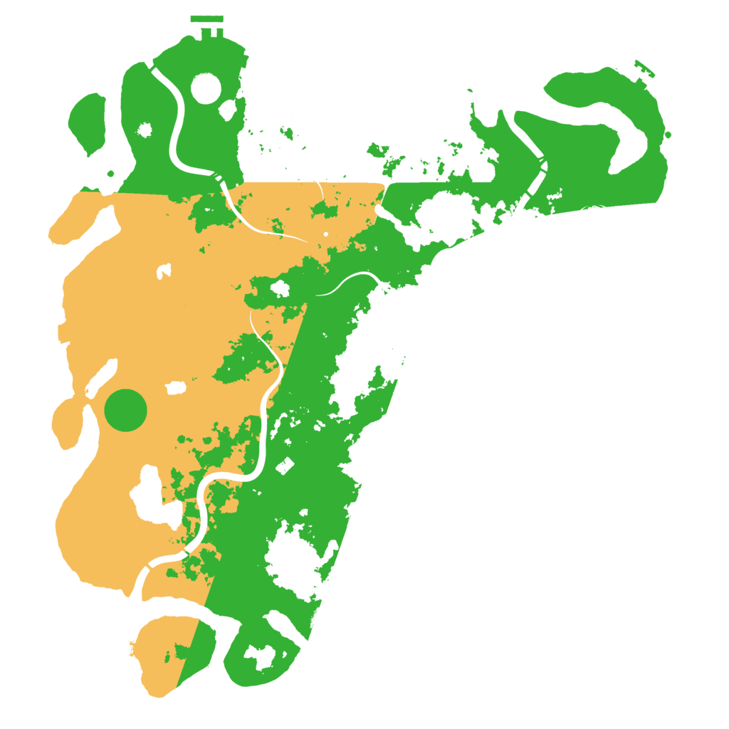 Biome Rust Map: Procedural Map, Size: 4500, Seed: 1872692568