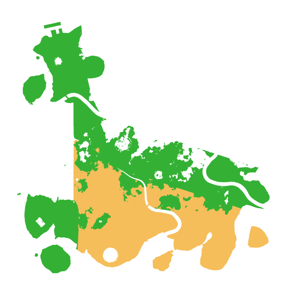 Biome Rust Map: Procedural Map, Size: 3500, Seed: 125741868