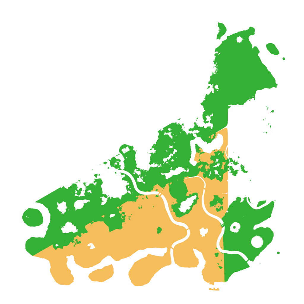 Biome Rust Map: Procedural Map, Size: 4500, Seed: 386025218