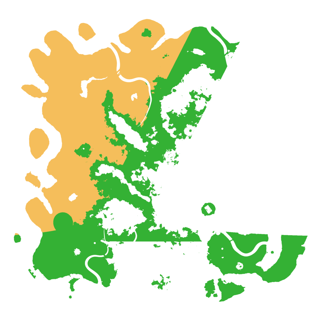 Biome Rust Map: Procedural Map, Size: 4500, Seed: 1516838408
