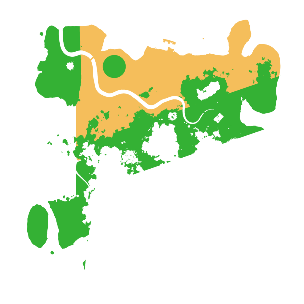 Biome Rust Map: Procedural Map, Size: 3500, Seed: 987453