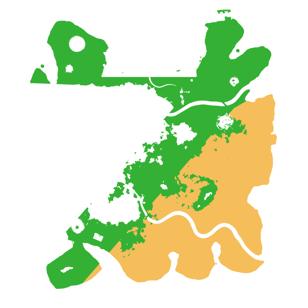 Biome Rust Map: Procedural Map, Size: 3500, Seed: 1641485118