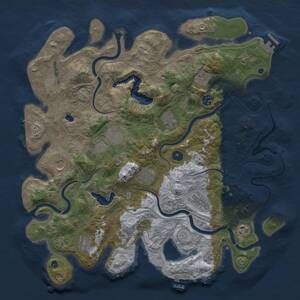 Thumbnail Rust Map: Procedural Map, Size: 4250, Seed: 120967, 16 Monuments