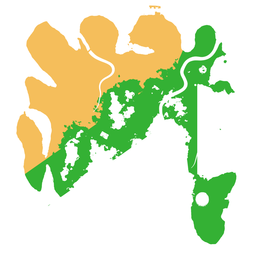 Biome Rust Map: Procedural Map, Size: 3500, Seed: 1745472026