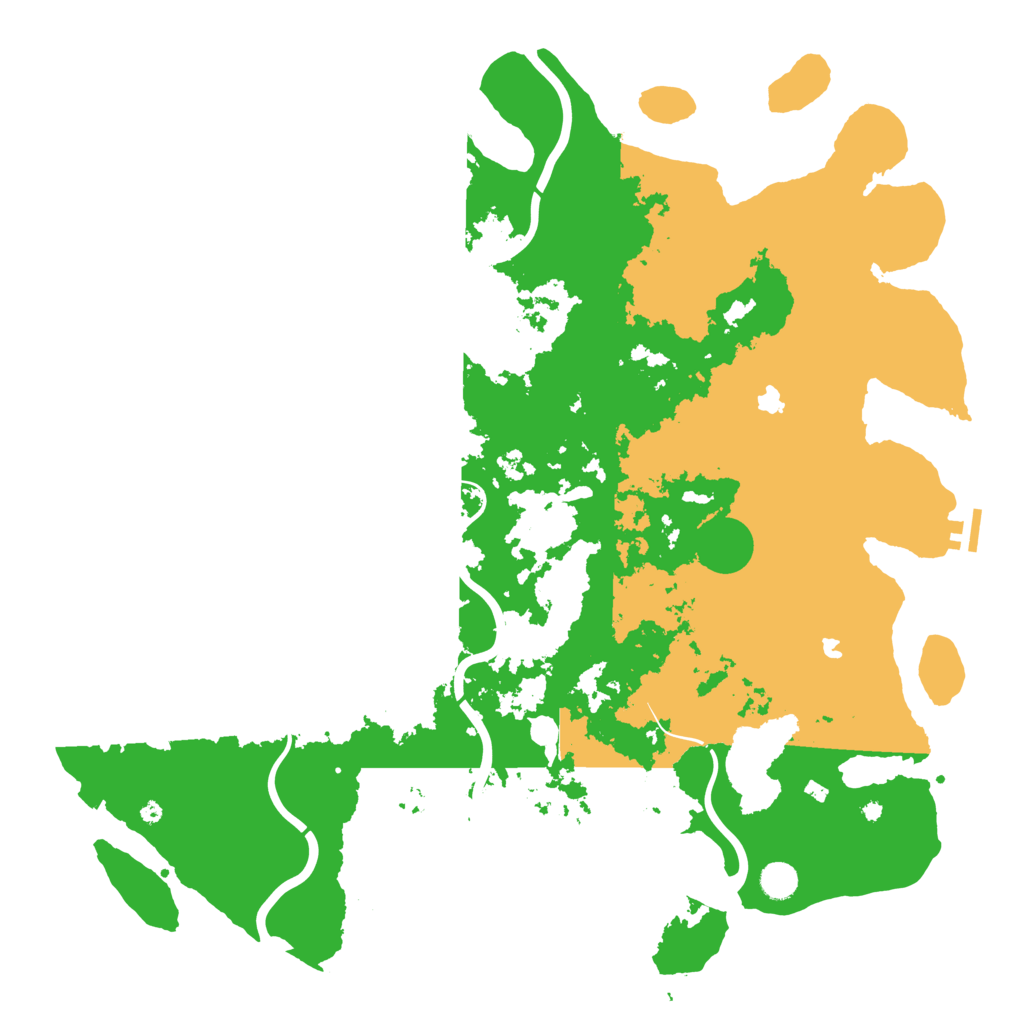 Biome Rust Map: Procedural Map, Size: 4800, Seed: 542957058