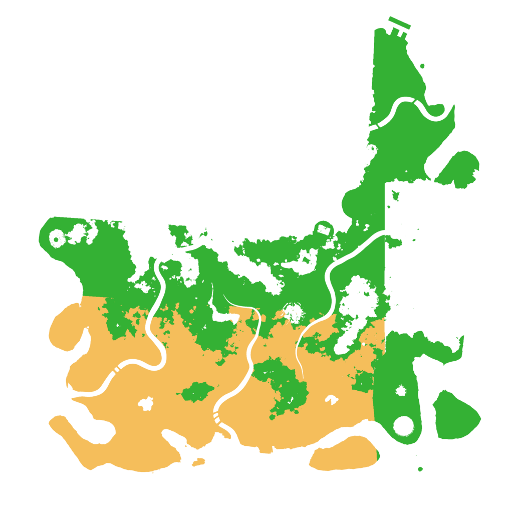 Biome Rust Map: Procedural Map, Size: 4500, Seed: 985210447