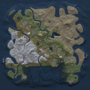 Thumbnail Rust Map: Procedural Map, Size: 4250, Seed: 959196575, 16 Monuments