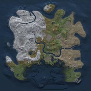 Thumbnail Rust Map: Procedural Map, Size: 3750, Seed: 1786905398, 15 Monuments