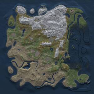 Thumbnail Rust Map: Procedural Map, Size: 4500, Seed: 224458428, 17 Monuments