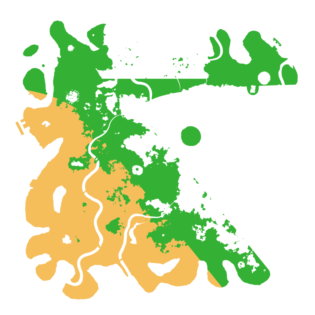 Biome Rust Map: Procedural Map, Size: 4500, Seed: 1991997364