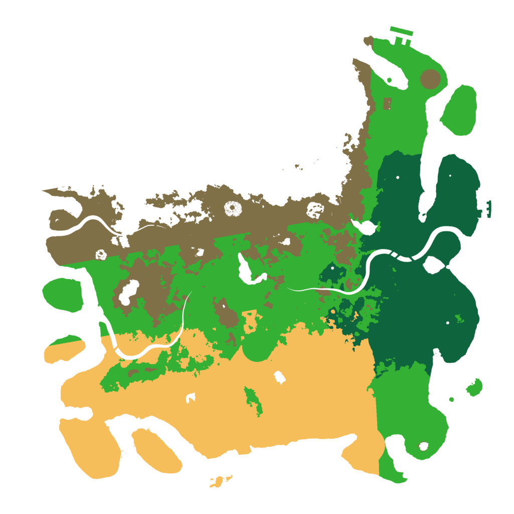 Biome Rust Map: Procedural Map, Size: 4500, Seed: 1945834724