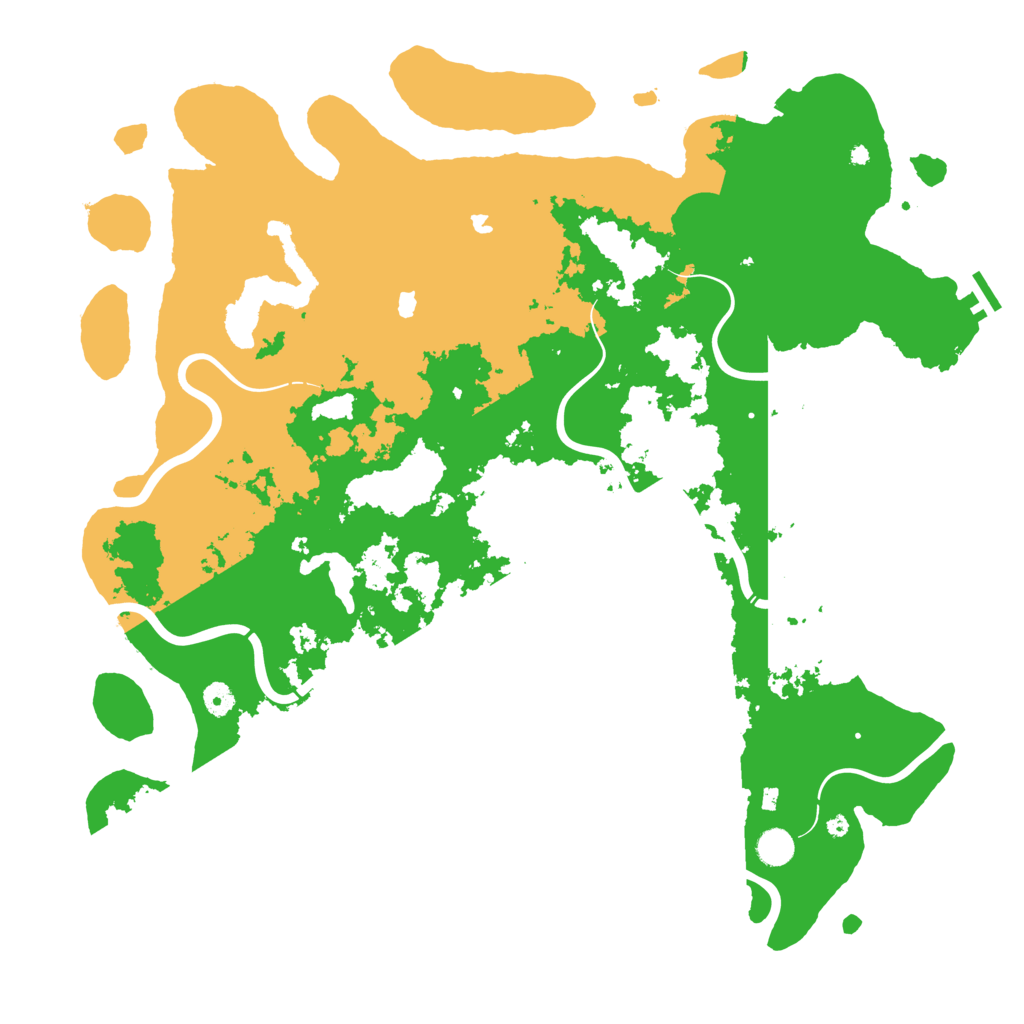 Biome Rust Map: Procedural Map, Size: 4800, Seed: 110876157