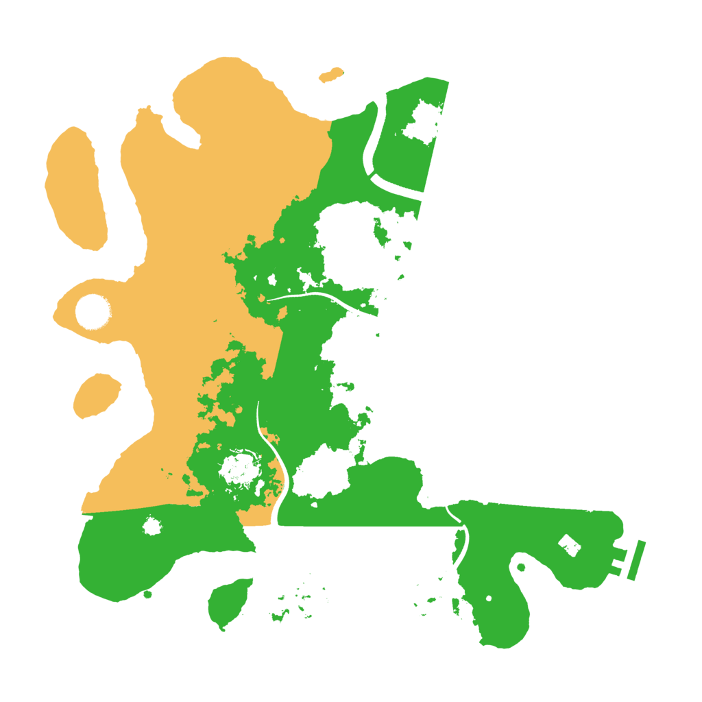 Biome Rust Map: Procedural Map, Size: 3500, Seed: 395115552
