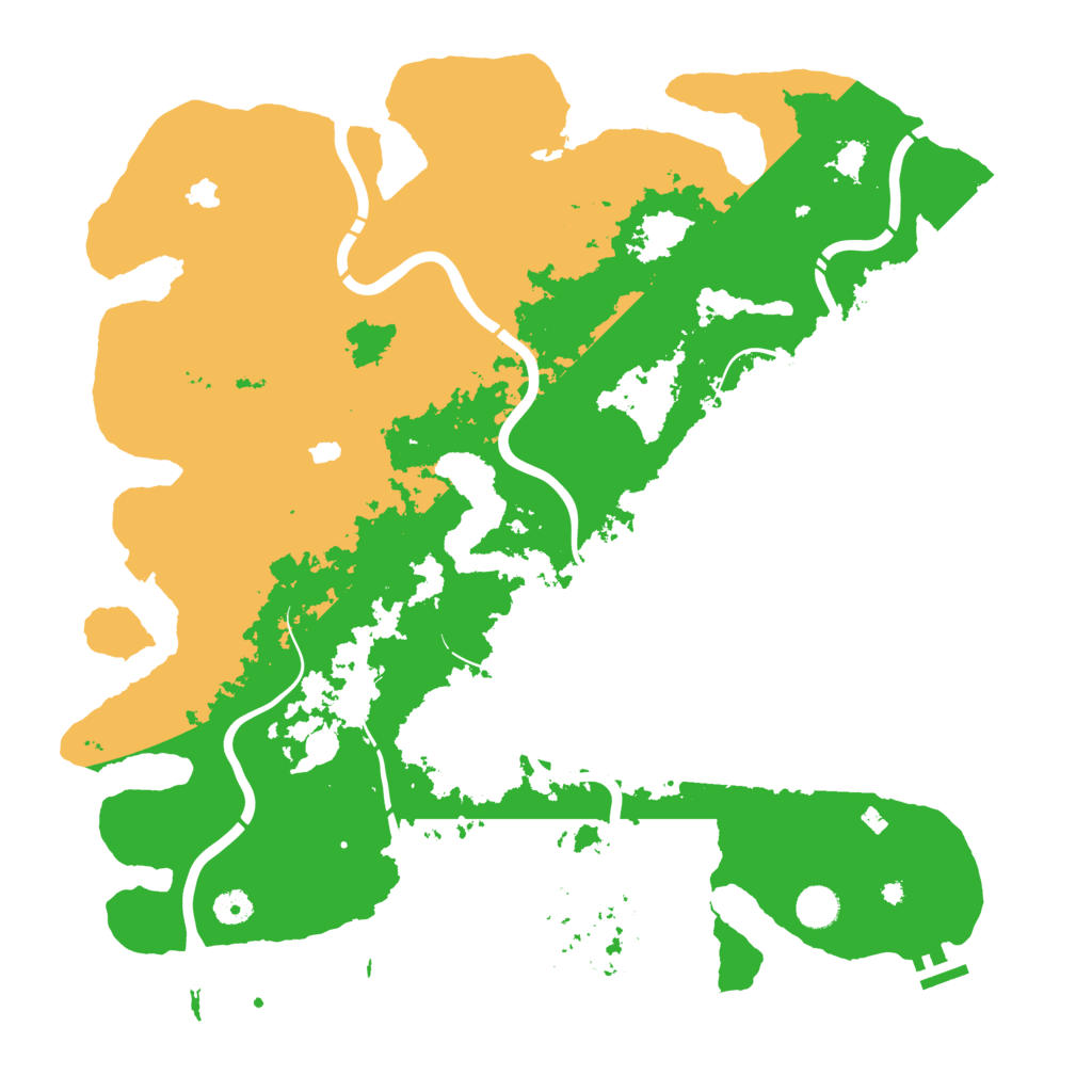 Biome Rust Map: Procedural Map, Size: 4500, Seed: 94970163