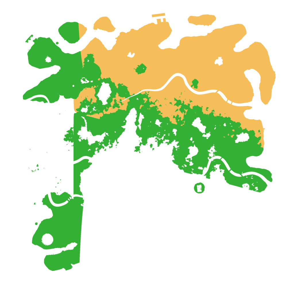 Biome Rust Map: Procedural Map, Size: 4500, Seed: 1450156366