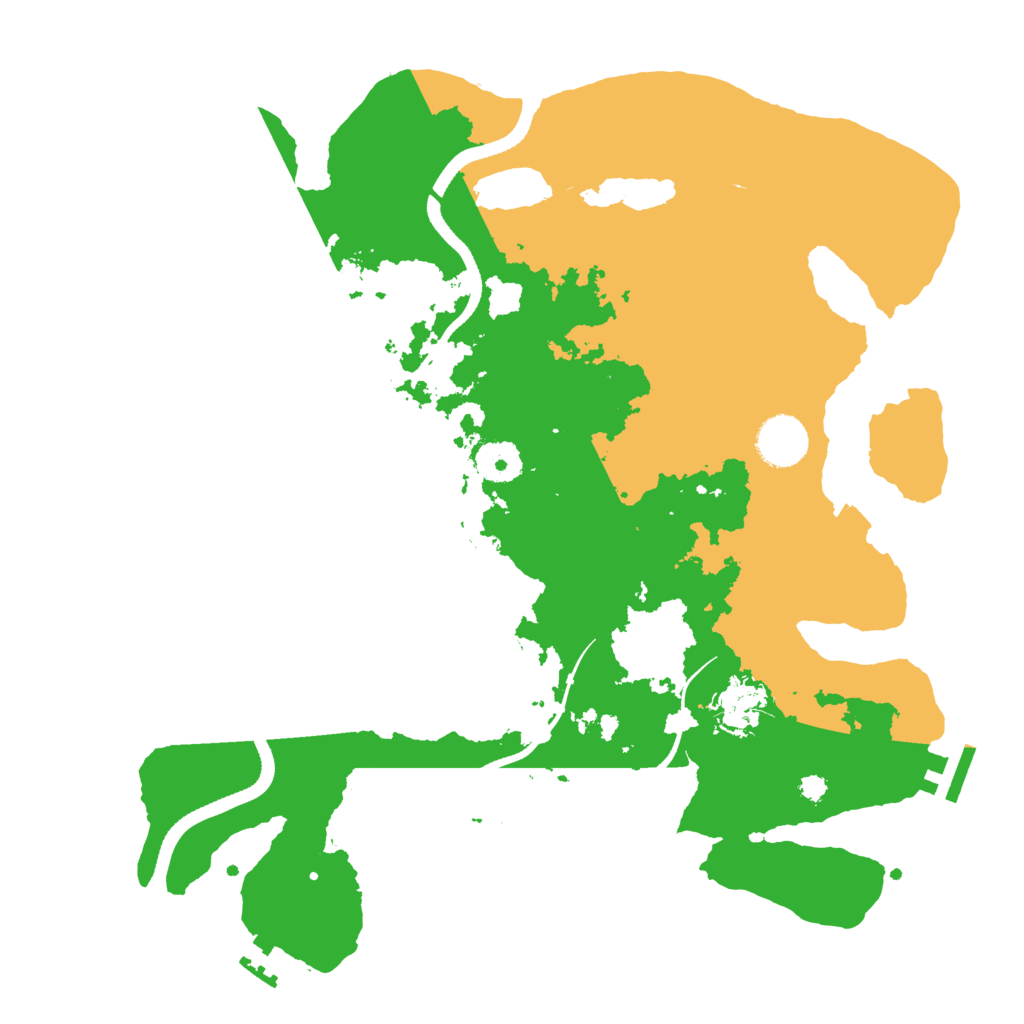 Biome Rust Map: Procedural Map, Size: 3500, Seed: 839257935