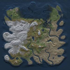 Thumbnail Rust Map: Procedural Map, Size: 4250, Seed: 231511052, 16 Monuments