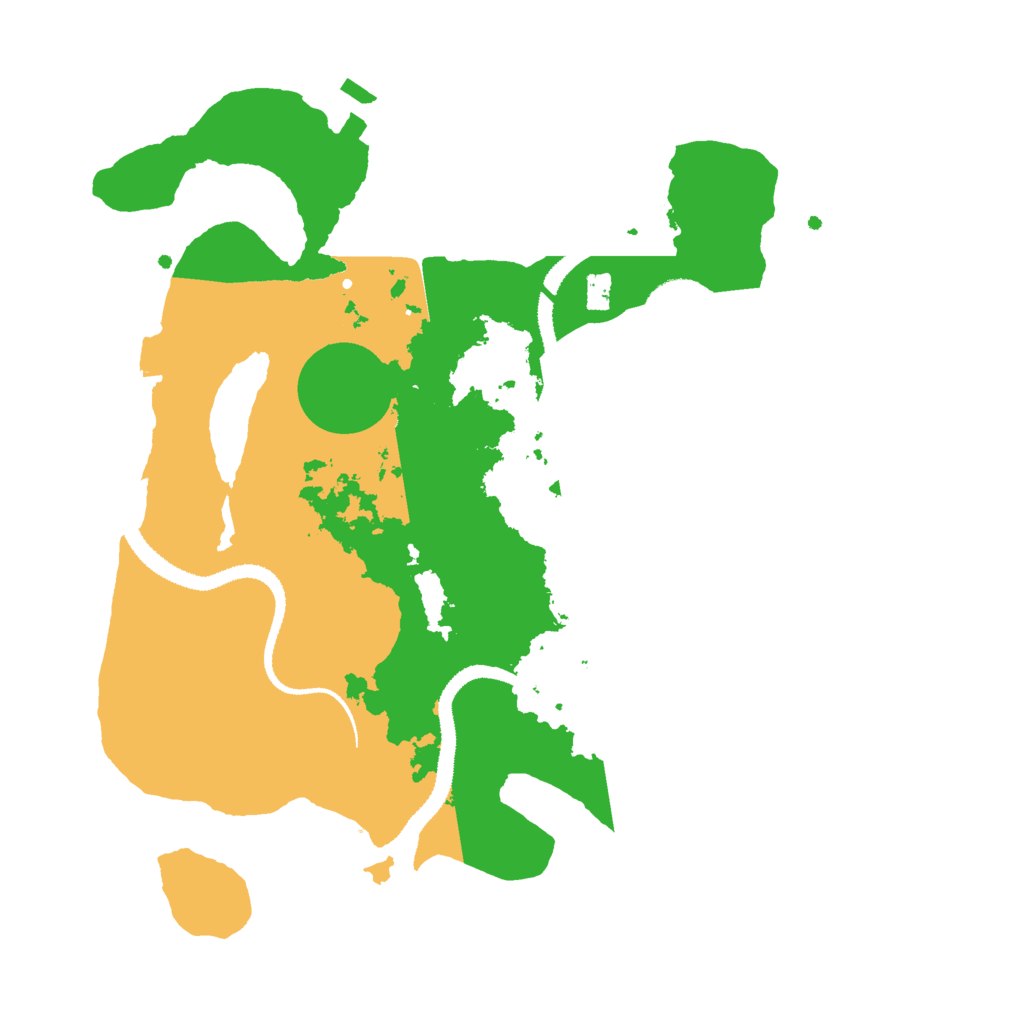 Biome Rust Map: Procedural Map, Size: 3000, Seed: 543397571