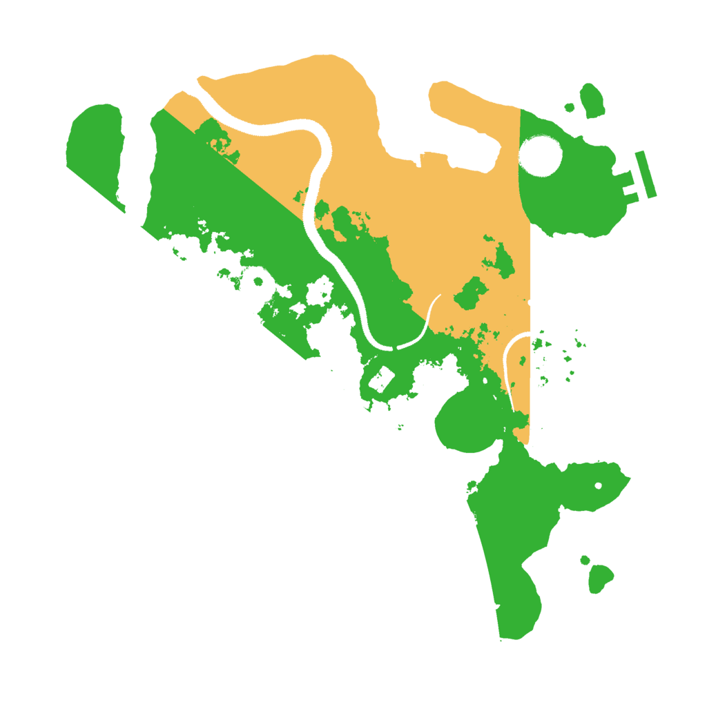 Biome Rust Map: Procedural Map, Size: 3000, Seed: 633007549