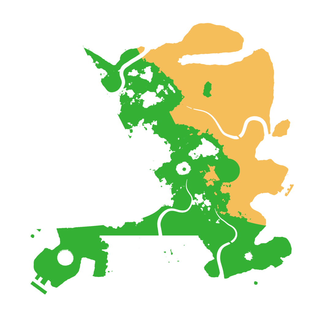 Biome Rust Map: Procedural Map, Size: 3500, Seed: 122082789