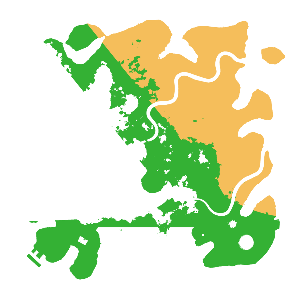 Biome Rust Map: Procedural Map, Size: 3600, Seed: 2129955552