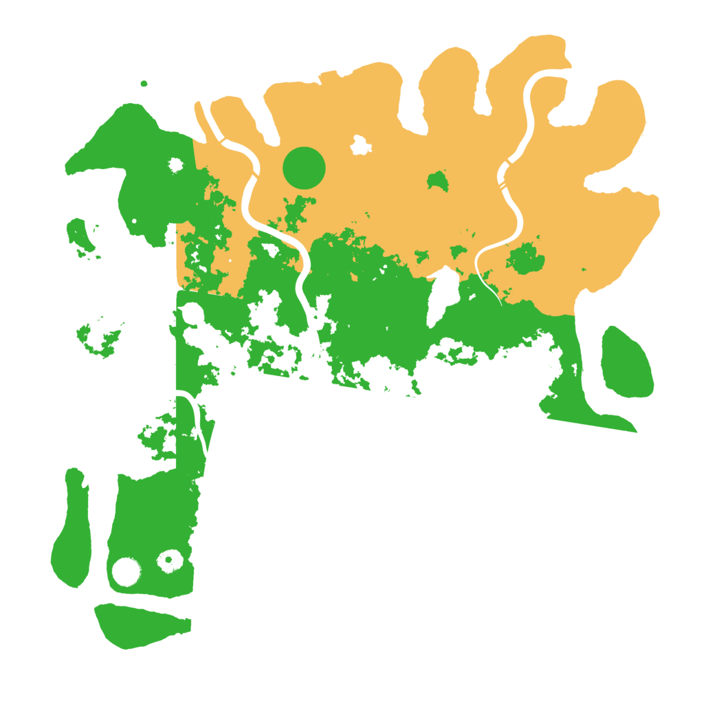 Biome Rust Map: Procedural Map, Size: 4350, Seed: 1298447130