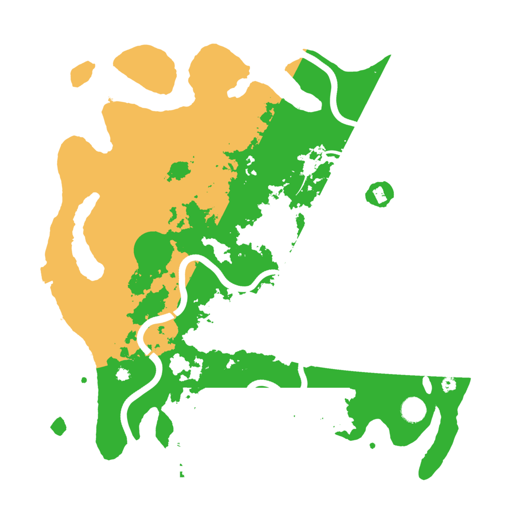Biome Rust Map: Procedural Map, Size: 3600, Seed: 54421