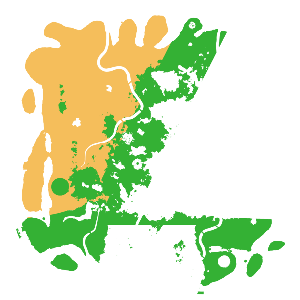 Biome Rust Map: Procedural Map, Size: 4500, Seed: 88869856