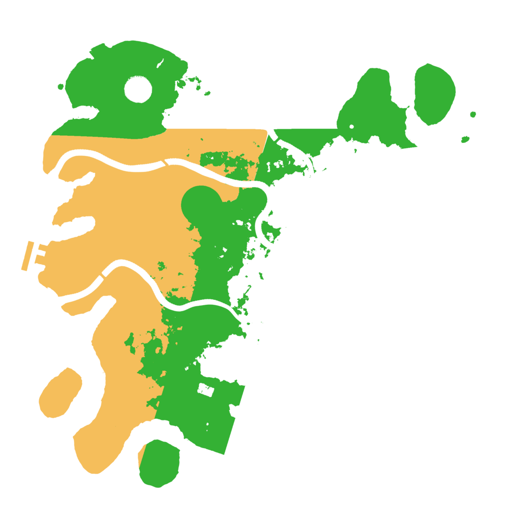 Biome Rust Map: Procedural Map, Size: 3500, Seed: 50156