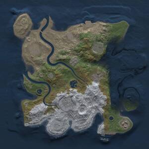 Thumbnail Rust Map: Procedural Map, Size: 3000, Seed: 1820580716, 15 Monuments