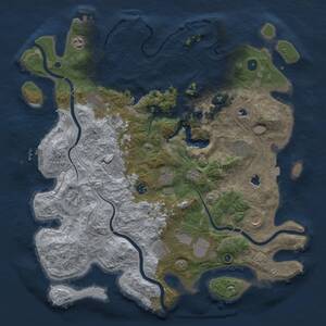 Thumbnail Rust Map: Procedural Map, Size: 4500, Seed: 1602807170, 17 Monuments