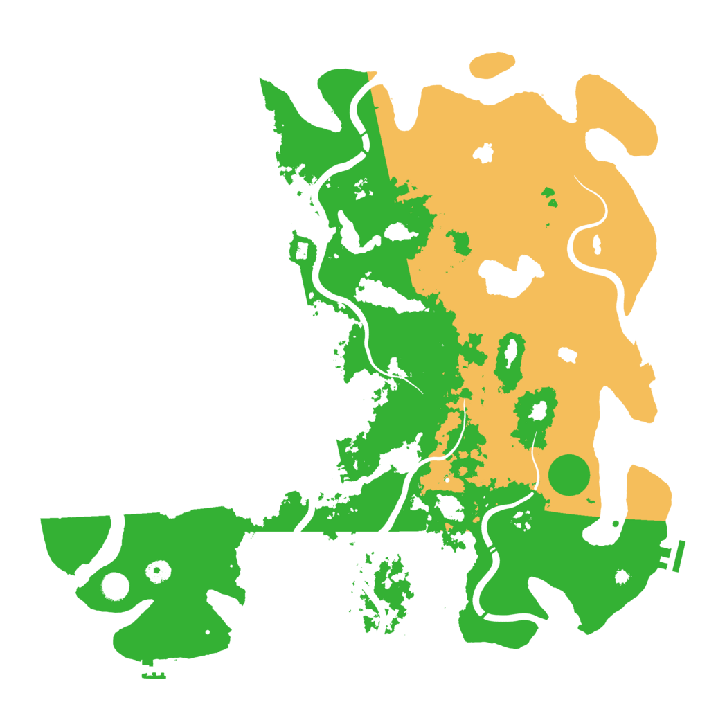 Biome Rust Map: Procedural Map, Size: 4500, Seed: 292611345