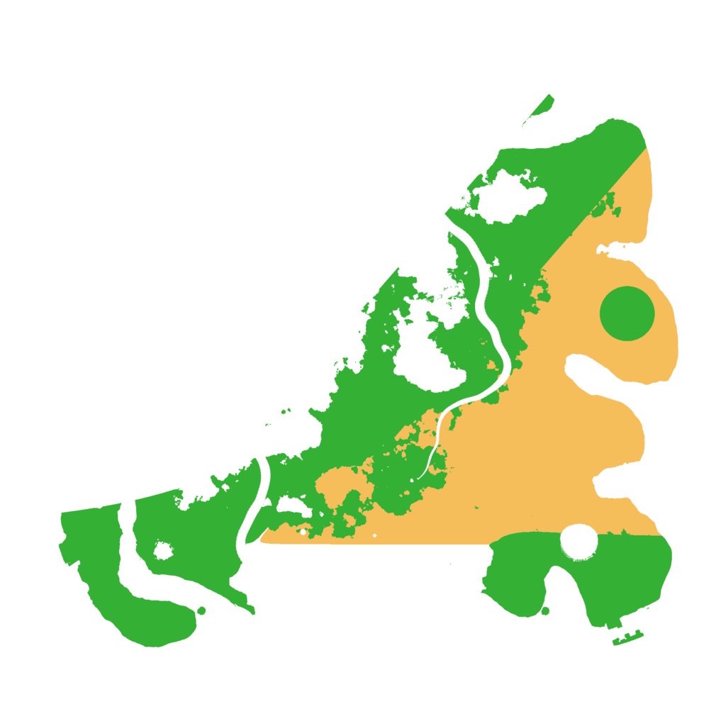 Biome Rust Map: Procedural Map, Size: 3500, Seed: 28535
