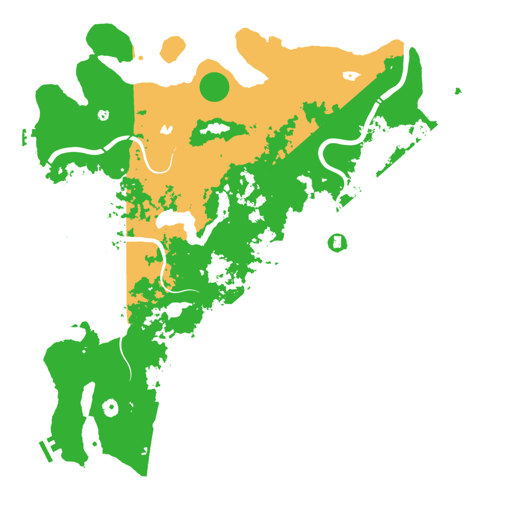 Biome Rust Map: Procedural Map, Size: 4500, Seed: 1833778089