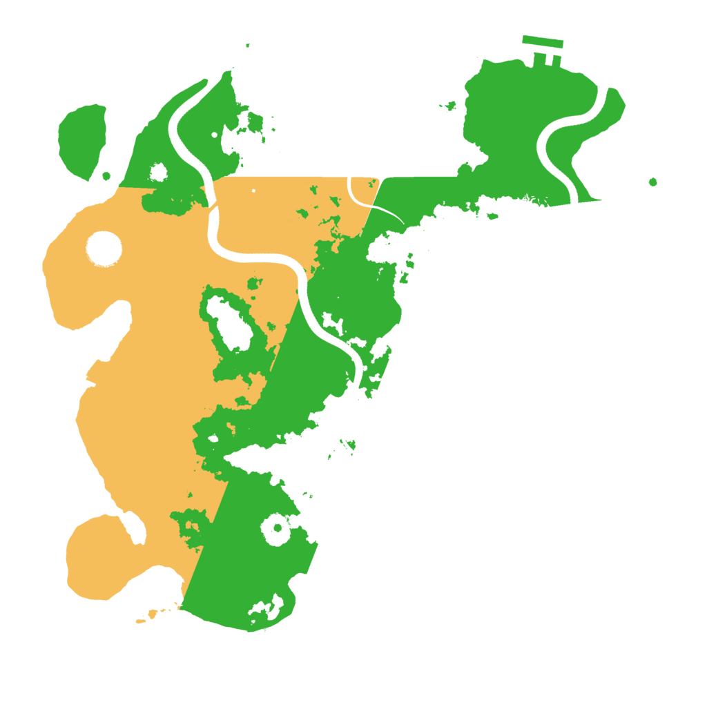 Biome Rust Map: Procedural Map, Size: 3500, Seed: 820913767
