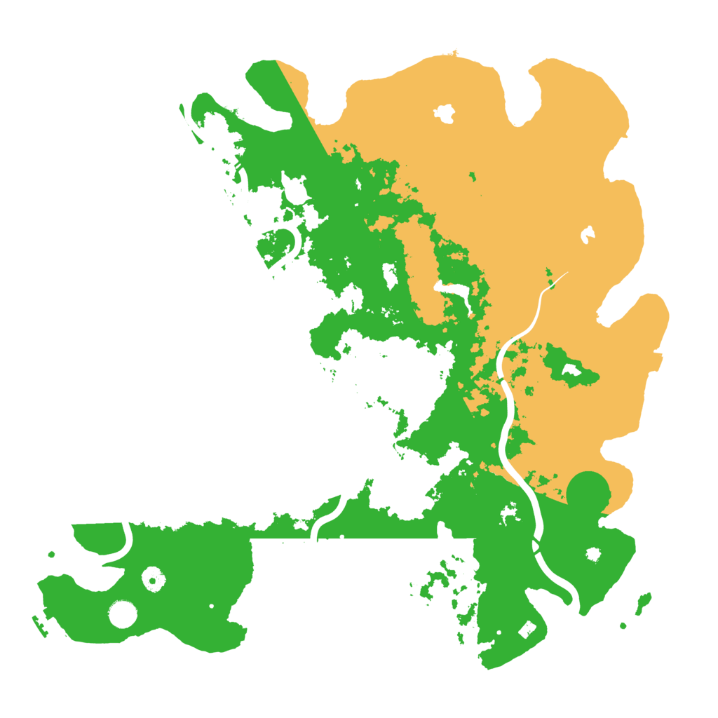 Biome Rust Map: Procedural Map, Size: 4500, Seed: 1023036207