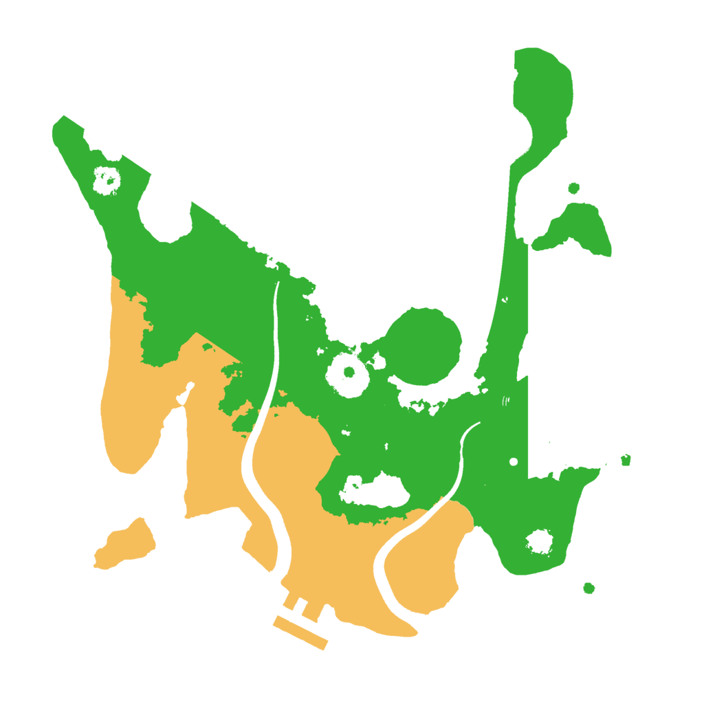 Biome Rust Map: Procedural Map, Size: 2500, Seed: 1733875049