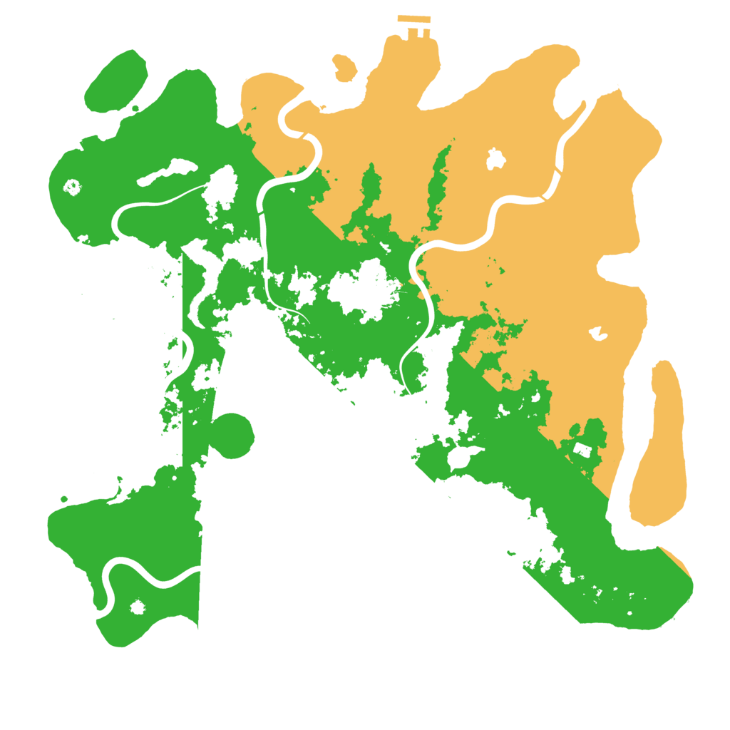 Biome Rust Map: Procedural Map, Size: 4500, Seed: 979218288