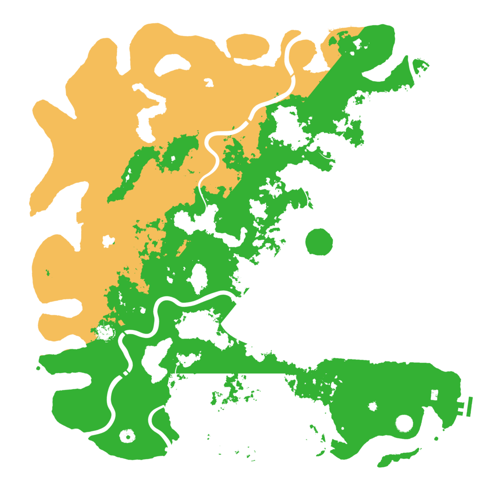Biome Rust Map: Procedural Map, Size: 5050, Seed: 6000035
