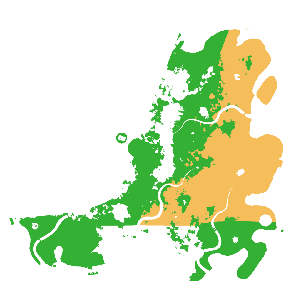 Biome Rust Map: Procedural Map, Size: 4500, Seed: 73402005