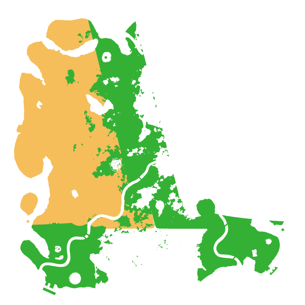 Biome Rust Map: Procedural Map, Size: 4600, Seed: 44501
