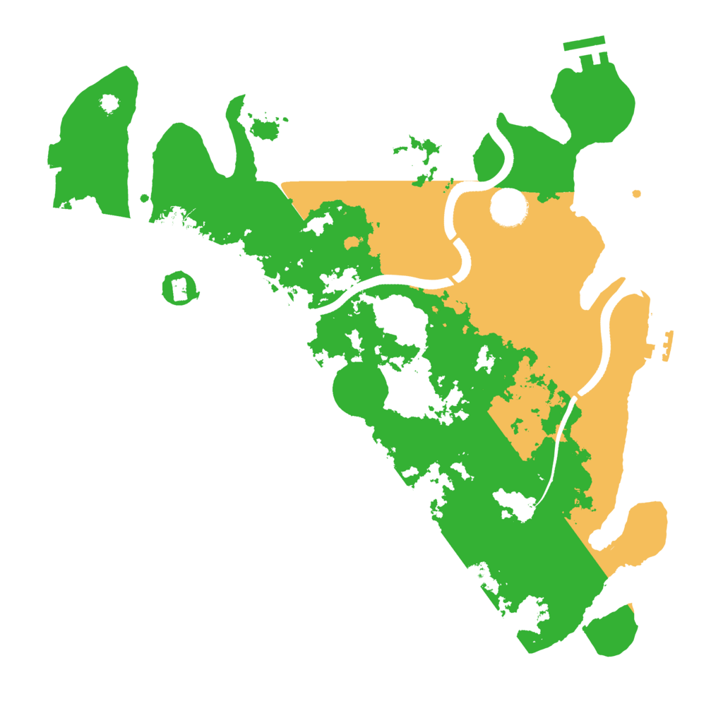 Biome Rust Map: Procedural Map, Size: 3500, Seed: 887309669