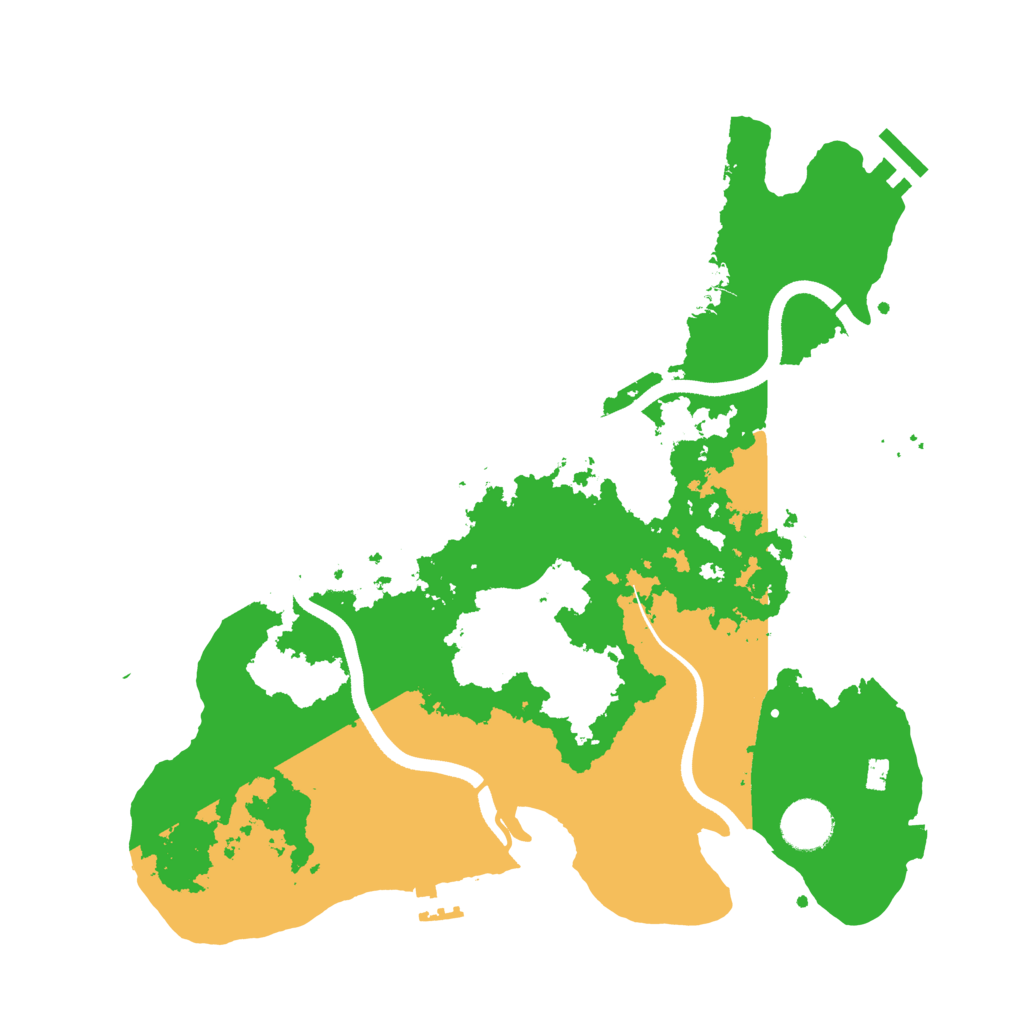 Biome Rust Map: Procedural Map, Size: 3500, Seed: 1293752498