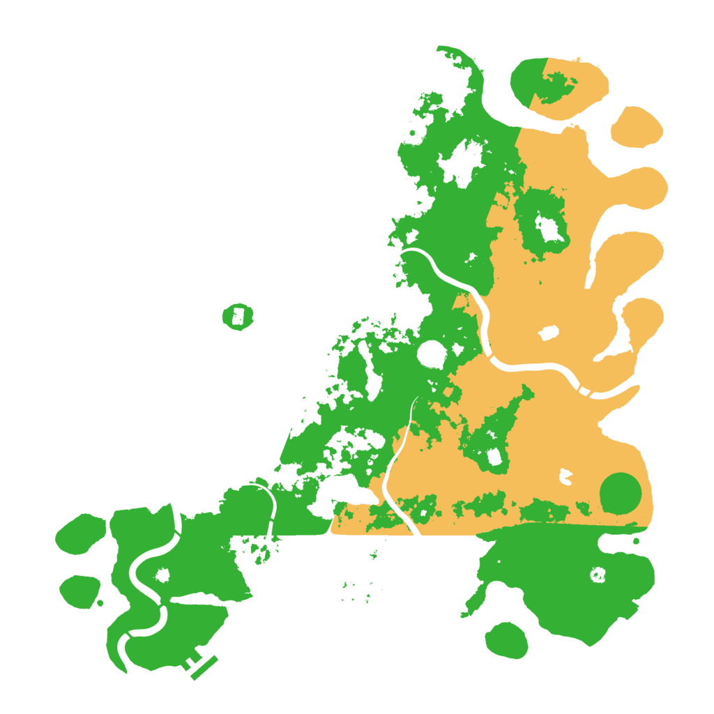 Biome Rust Map: Procedural Map, Size: 4500, Seed: 290