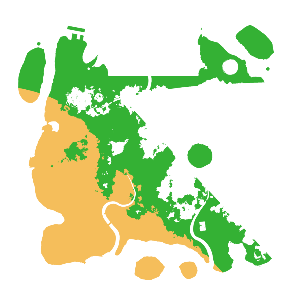 Biome Rust Map: Procedural Map, Size: 3500, Seed: 8875130