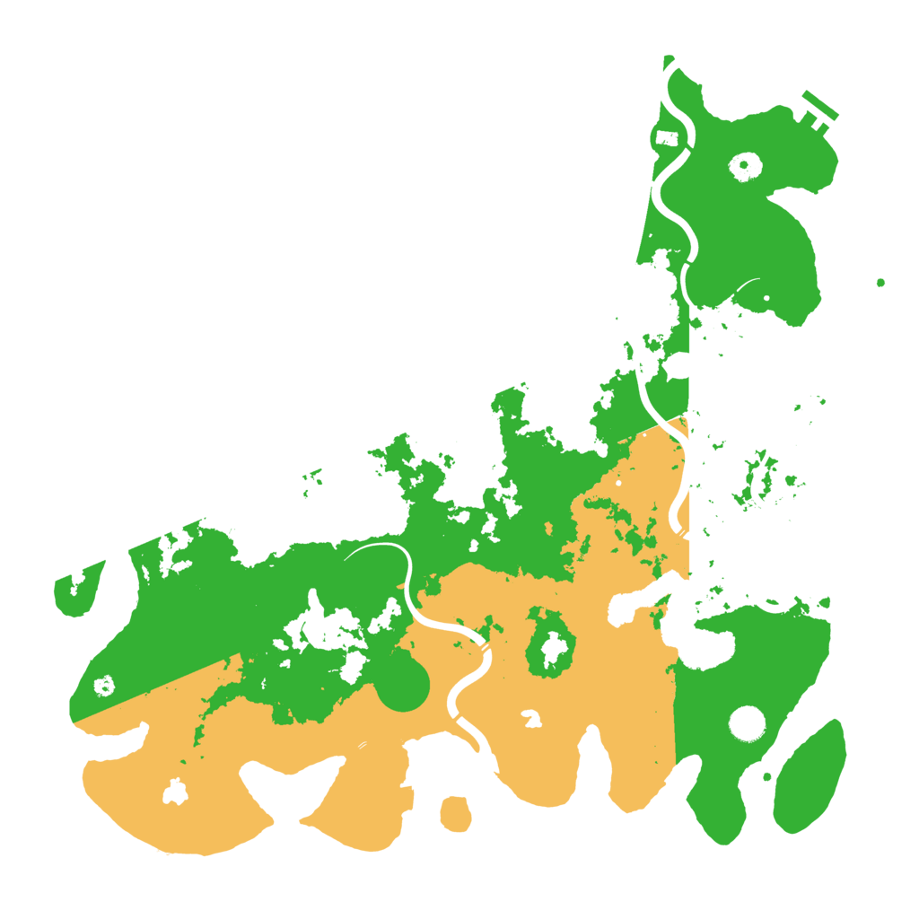 Biome Rust Map: Procedural Map, Size: 4500, Seed: 992501304