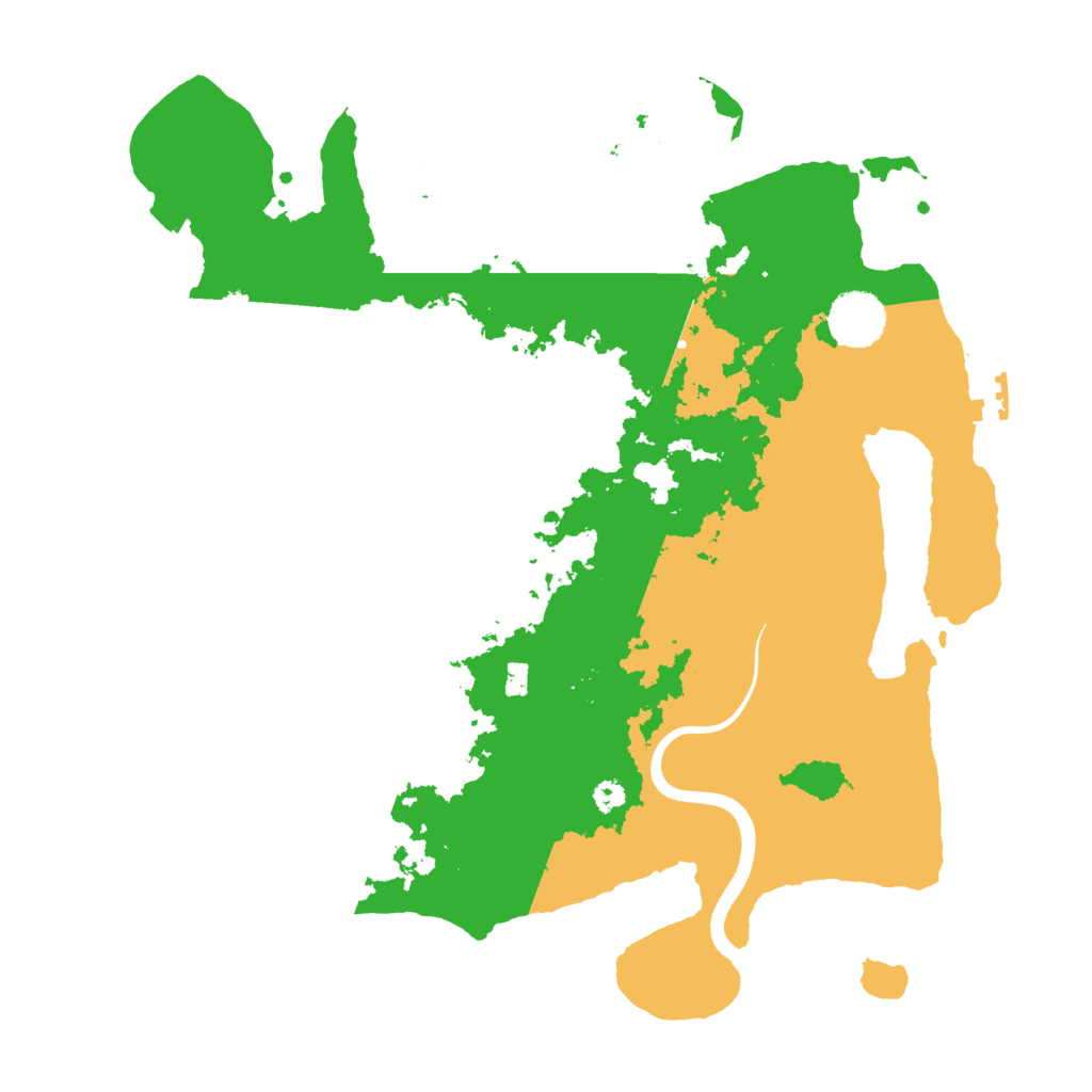 Biome Rust Map: Procedural Map, Size: 3500, Seed: 1296125480